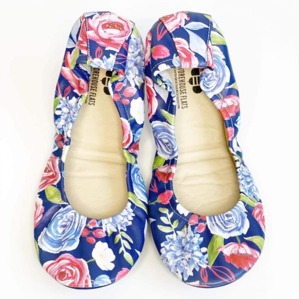 NEW! Storehouse Flats Blue Floral